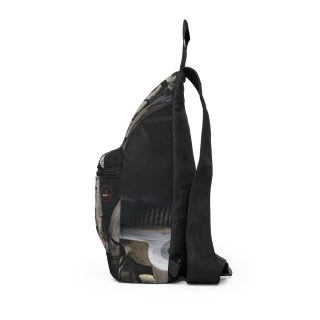 Vintage Engine Parts Sling Bag | Mechanical Industrial Print 2