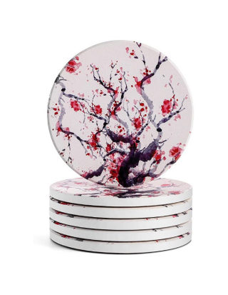 Round Ceramic Placemat, DIY-Pattern Coaster