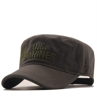 Student Military Training Camo Flat Cap | Woodland Cotton Sun Cap 5