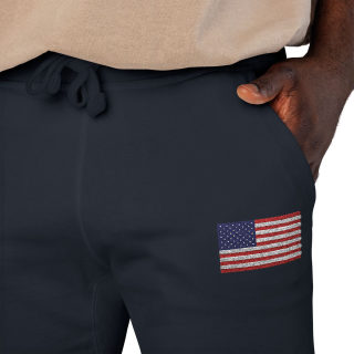 American flag embroidered sweatpants 77