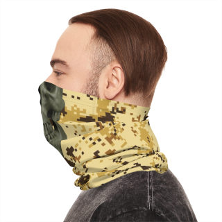 Desert Digital Camouflage Skull Neck Gaiter 11