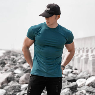 Men's Sport Casual Quick-Dry Fitness T-Shirt | Slim Fit Solid Color 4