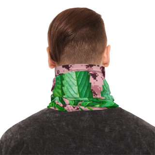 Green Cannabis Leaf Neck Gaiter 9