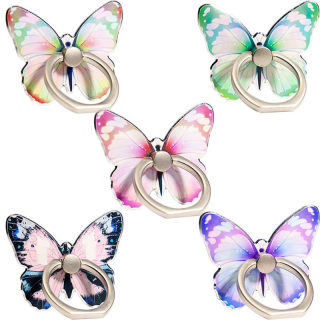 Phone holder — mobile phone holder with colorful painted butterfly cartoon design 3