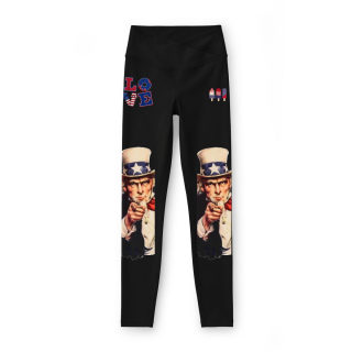 Uncle Sam Pointing Leggings | Patriotic Americana, Vintage Recruiter Art 2