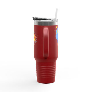 Super Mom comic burst insulated travel mug 18