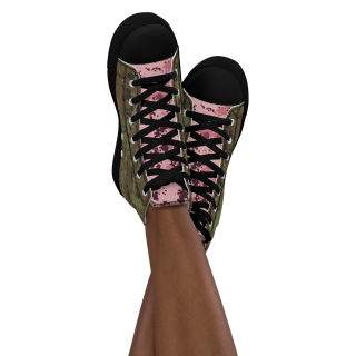 Women's high-top canvas shoes 10