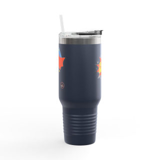 Super Mom comic burst insulated travel mug 8