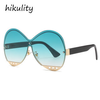 Five-Star Metal Detail Gradient Fashion Sunglasses 3