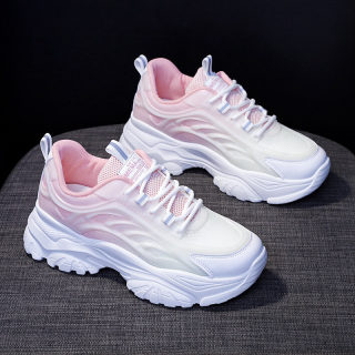 Thick Sole White Versatile Sports Casual Shoes for Women | Spring/Summer 3