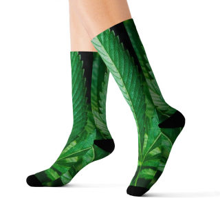 Cannabis leaf socks 3