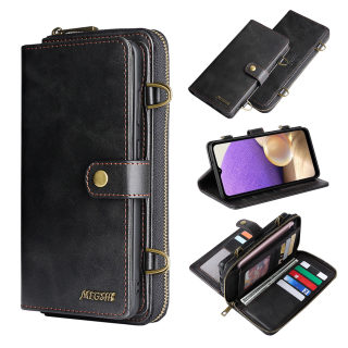 Leather Wallet Phone Case with Crossbody Strap for iPhone 6