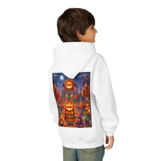 Spooky Pumpkin Patch Trick or Treat Kids Hoodie 66