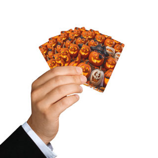 Jack-o'-Lantern Halloween Poker Playing Cards | Spade Ace Design