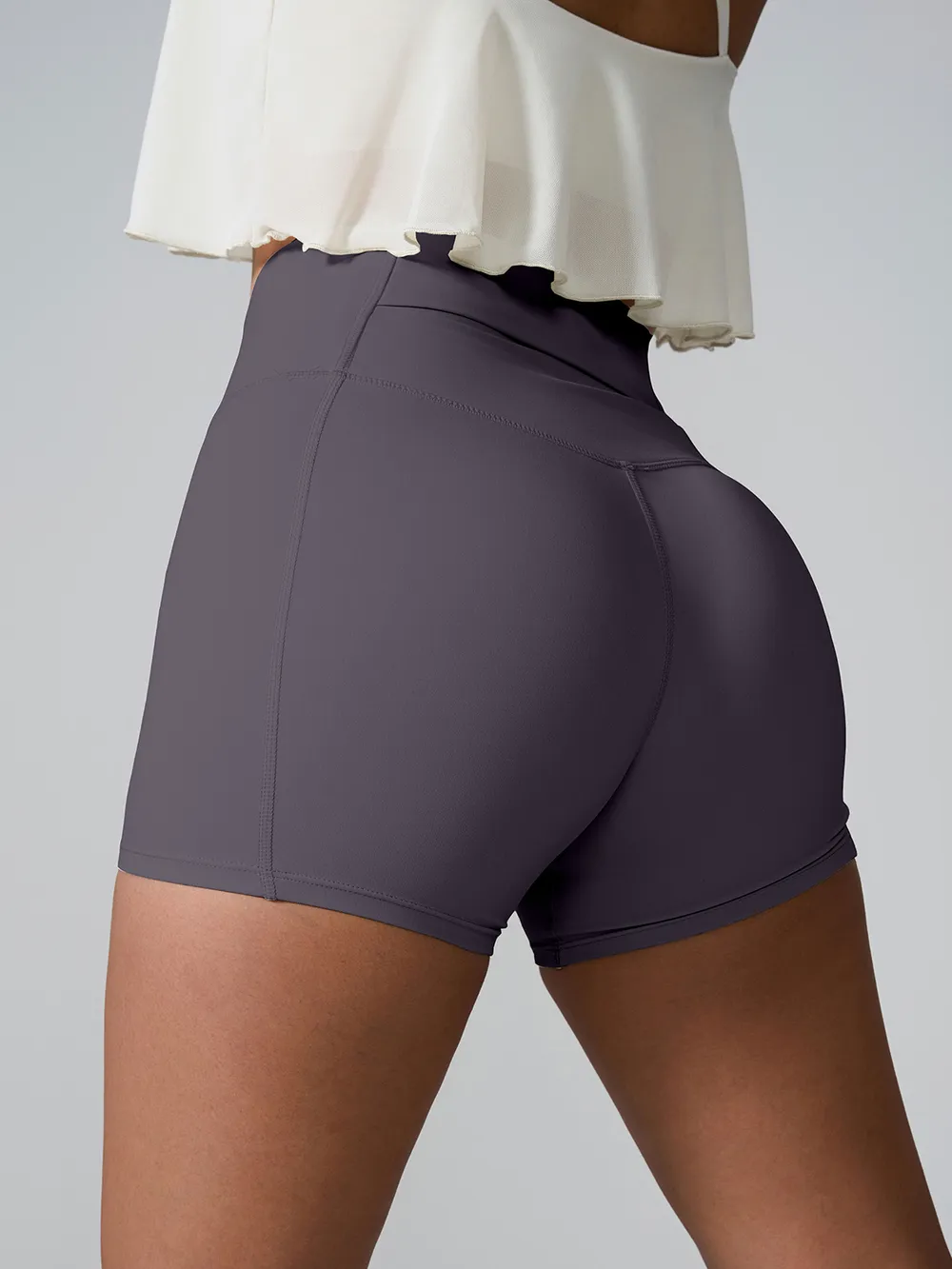 High Waist Active Shorts | Pocketed Stretch 2