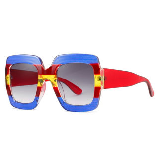 Retro-Style Square Large-Frame Fashion Sunglasses 4