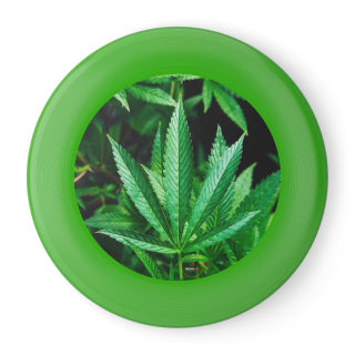 Cannabis leaf Wham-O frisbee 4