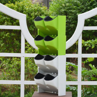 Self-Watering Stackable Vertical Planter | Wall-Hanging Garden Balcony Pot