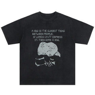 Embracing Slogan Printed Short Sleeve T-Shirt 6