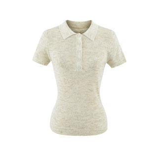 Linen Fitted Polo Shirt | Regular Shoulder Short Sleeve 3