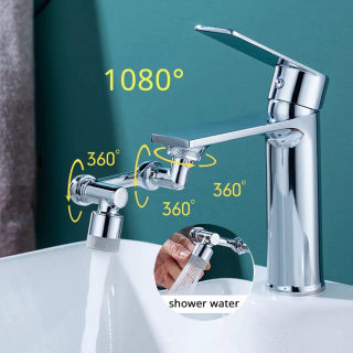 Universal Swivel Faucet Aerator Extender | 1080° Rotating Tap Head 3