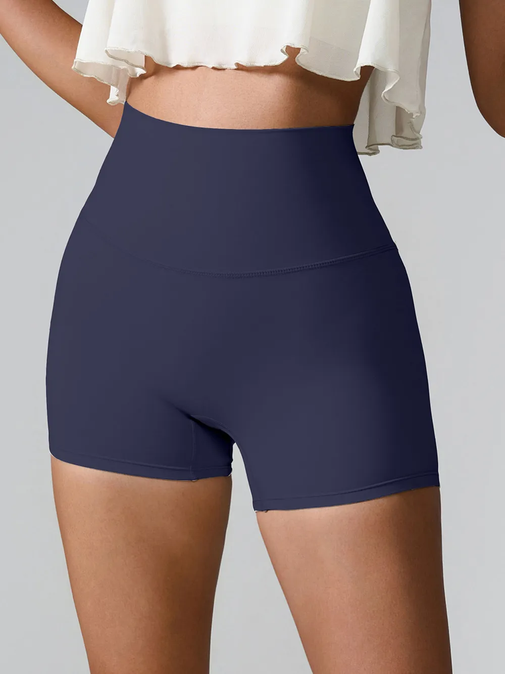 High Waist Active Shorts | Pocketed Stretch 4