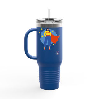 Super Mom comic burst insulated travel mug 31