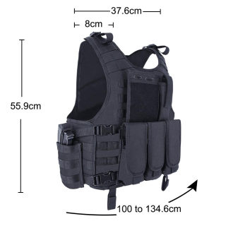 MGFLASHFORCE Molle Tactical Vest | Airsoft Plate Carrier 3