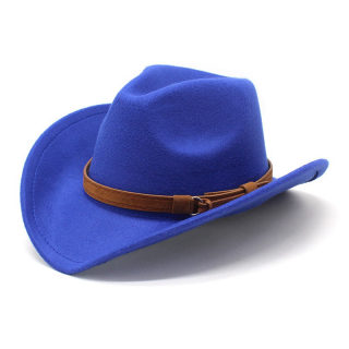 Retro Wide Brim Wool Denim Sun Hat | Casual Autumn Winter Top Hat 6
