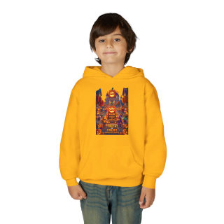 Spooky Pumpkin Patch Trick or Treat Kids Hoodie 21