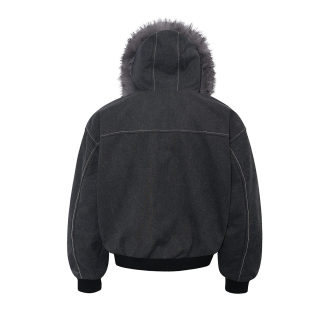 Men's Cotton Collar Padded Jacket | Fleece-Lined Streetwear 3