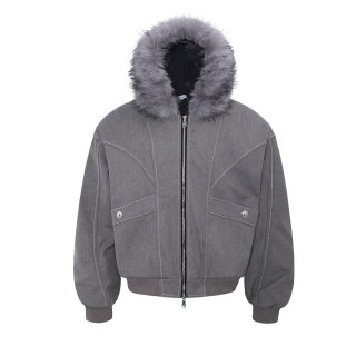 Men's Cotton Collar Padded Jacket | Fleece-Lined Streetwear 2
