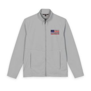 Distressed American Flag Jacket | Soft Shell Jacket 2