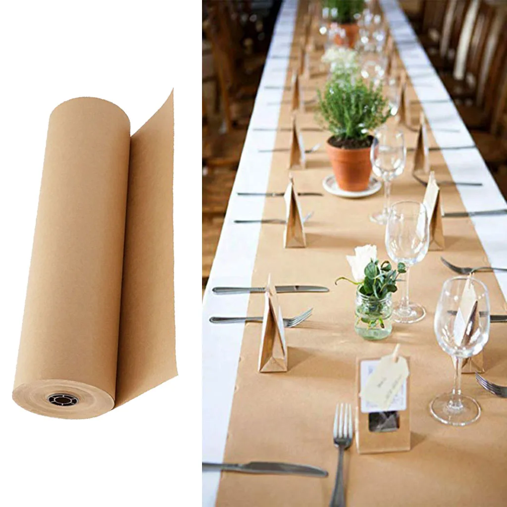 Brown Kraft Paper Roll for Gift Wrapping and Crafts 3