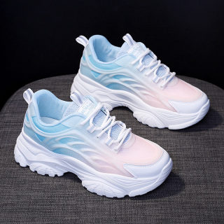 Thick Sole White Versatile Sports Casual Shoes for Women | Spring/Summer 6