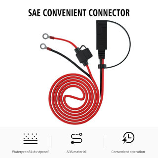SAE to O-Type Terminal Extension Cable | Photovoltaic Solar Panel Power Cord, 1.4m 2
