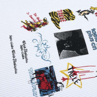 Hand-Drawn Letter Print Long Sleeve T-Shirt | American Retro 2