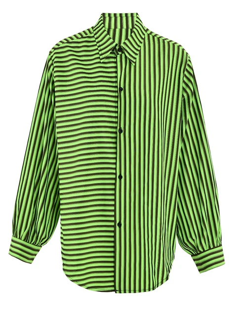 Asymmetric Design Loose Casual Long Sleeve Shirt 6