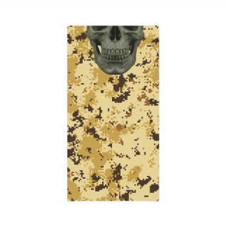 Desert Digital Camouflage Skull Neck Gaiter 2