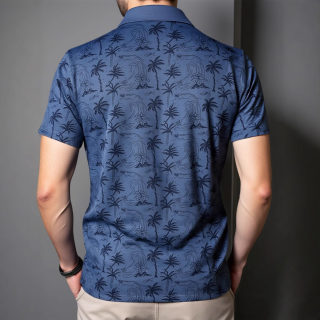 Men's Ice Silk Polo Shirt | Cross-Border Export Trend 5