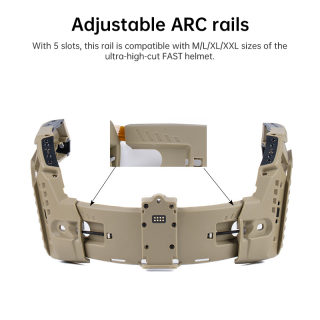 Modular Helmet Light Kit | ARC Rail Mount, Red/White/IR LED 2