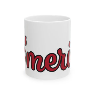 America peace sign Mug | American flag peace hand, patriotic coffee cup 3