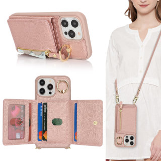 Phone case — multifunctional zip wallet case, fits iPhone 17 and 14 Pro 4