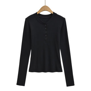 Long Sleeve Elastic Slim Fit T-Shirt 6
