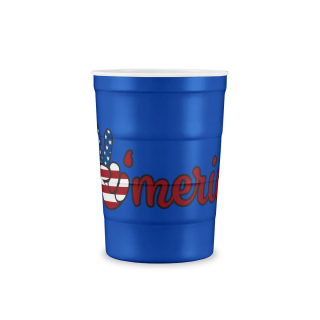 American peace sign recyclable steel cup 4