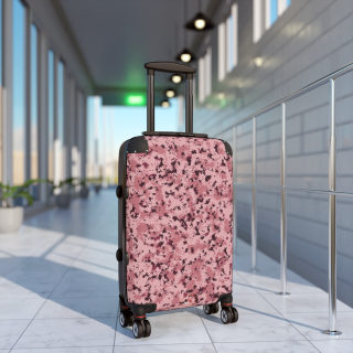 Pink Digital Camo Suitcase | Rolling Carry-On Luggage