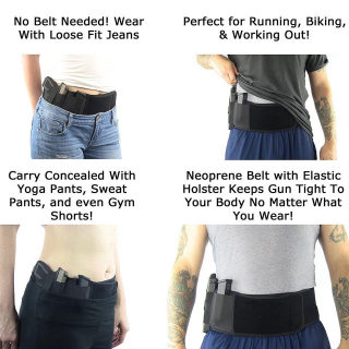 Tactical Pistol Holster | Military Hidden Wide Belt with Phone Pouch 5