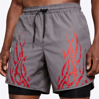 Men's Two-Layer Quick-Dry Sports Shorts