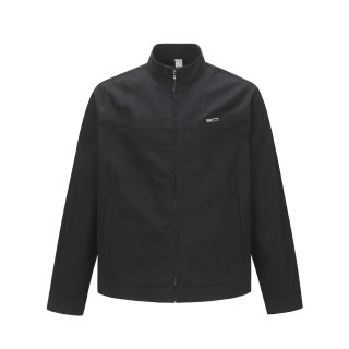 Street-Style Loose Fit Jacket with Stand Collar 6