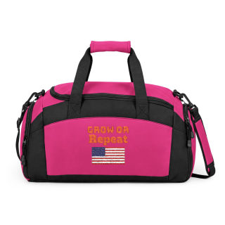 Grow or Repeat American Flag Gym Bag | Patriotic Cross-Stitch Design 13